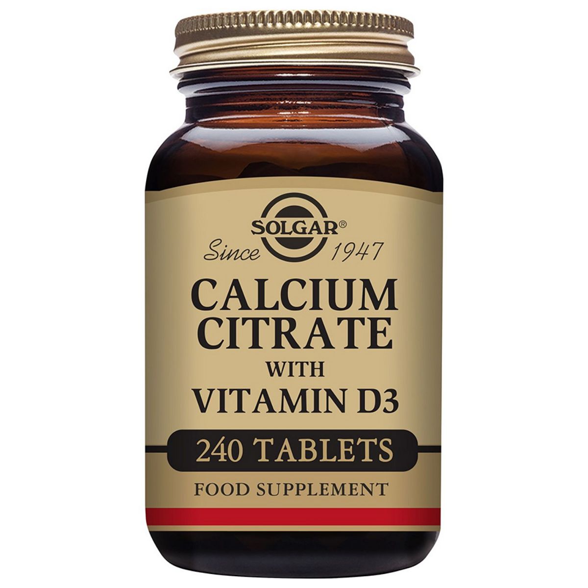 Solgar Calcium Citrate Vitamin D3 240S Tablets