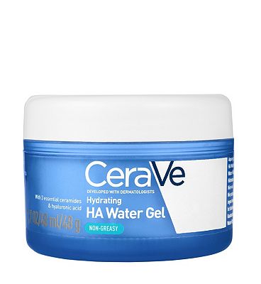 Cerave Dry-Touch Water Gel Moisturiser With Hyaluronic Acid, Niacinamide & 3 Essential Ceramides, 48g