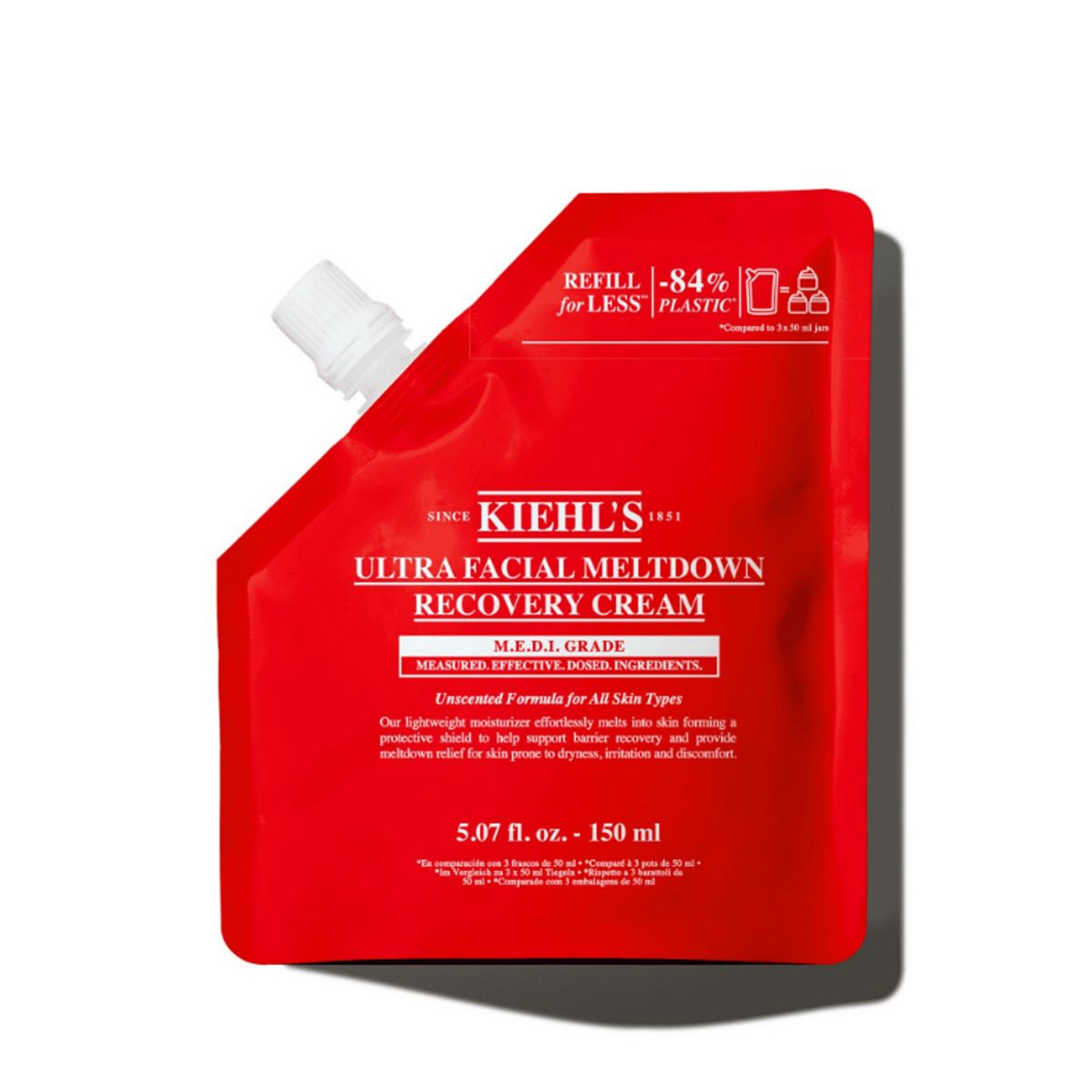 Kiehl's Ultra Facial Meltdown Recovery Cream For Sensitive Skin Refill Pouch 150ml