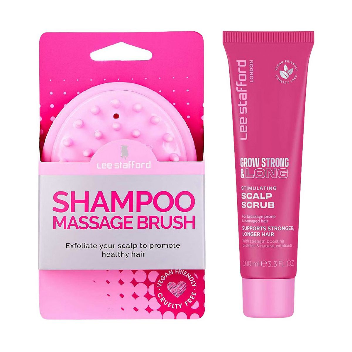 Lee Stafford Grow Strong & Scrub Bundle
