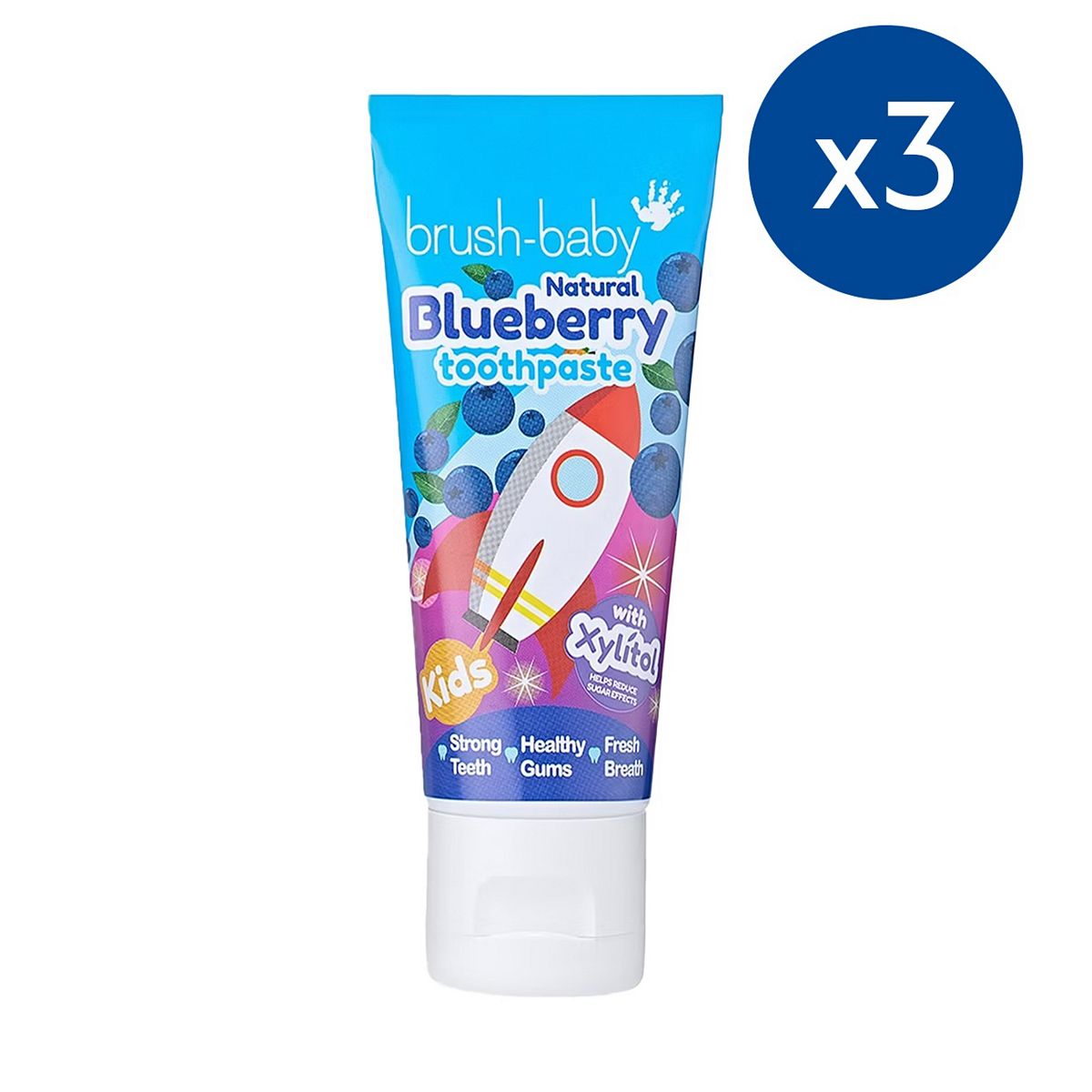 Brush Baby Brush-Baby Kids Blueberry Toothpaste X3
