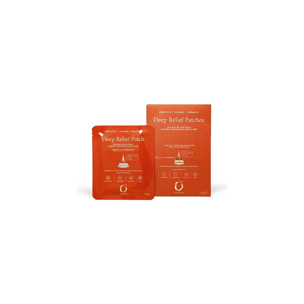 Wholyme Deep Relief Patch For Muscles And Joints (4 Pack)