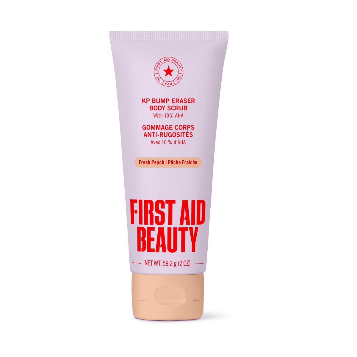 First Aid Beauty Kp Bump Eraser Body Scrub With 10% Aha Fresh Peach 56.7g