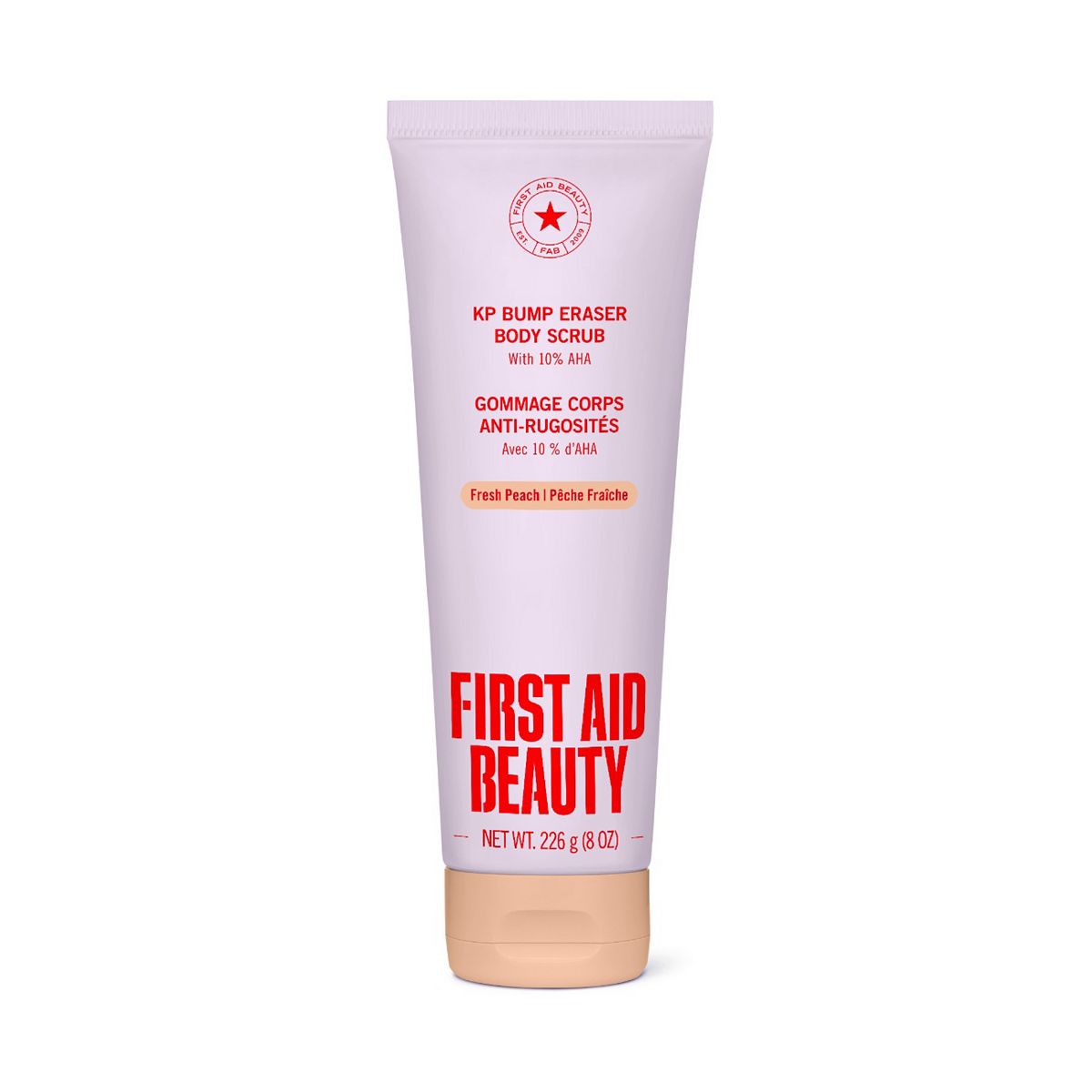 First Aid Beauty Kp Bump Eraser Body Scrub With 10% Aha Fresh Peach 226g