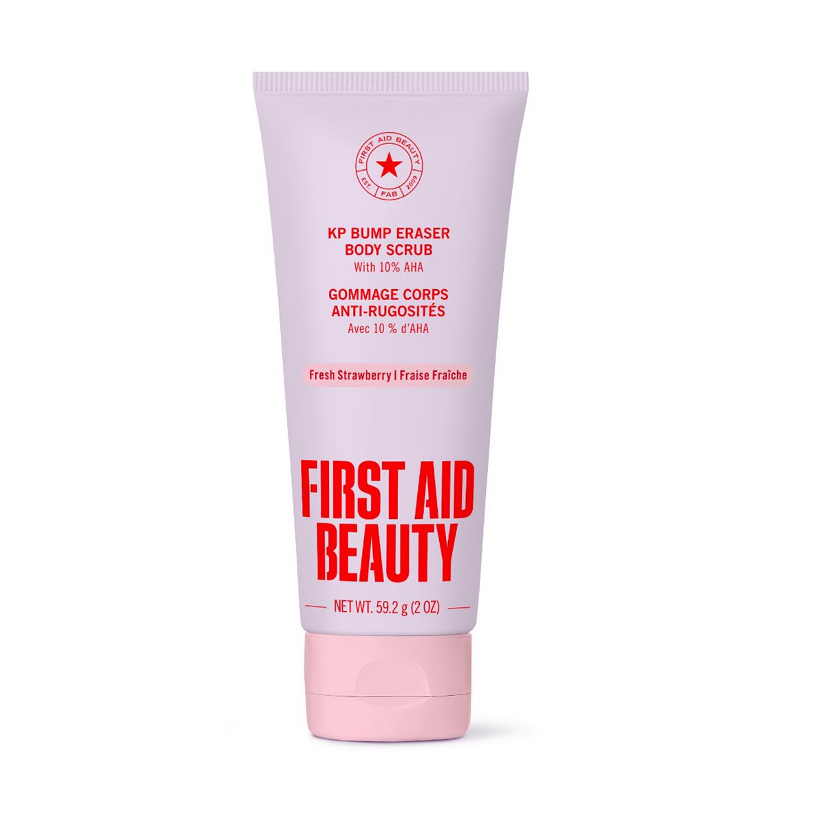 First Aid Beauty Kp Bump Eraser Body Scrub With 10% Aha Strawberry 56.7g