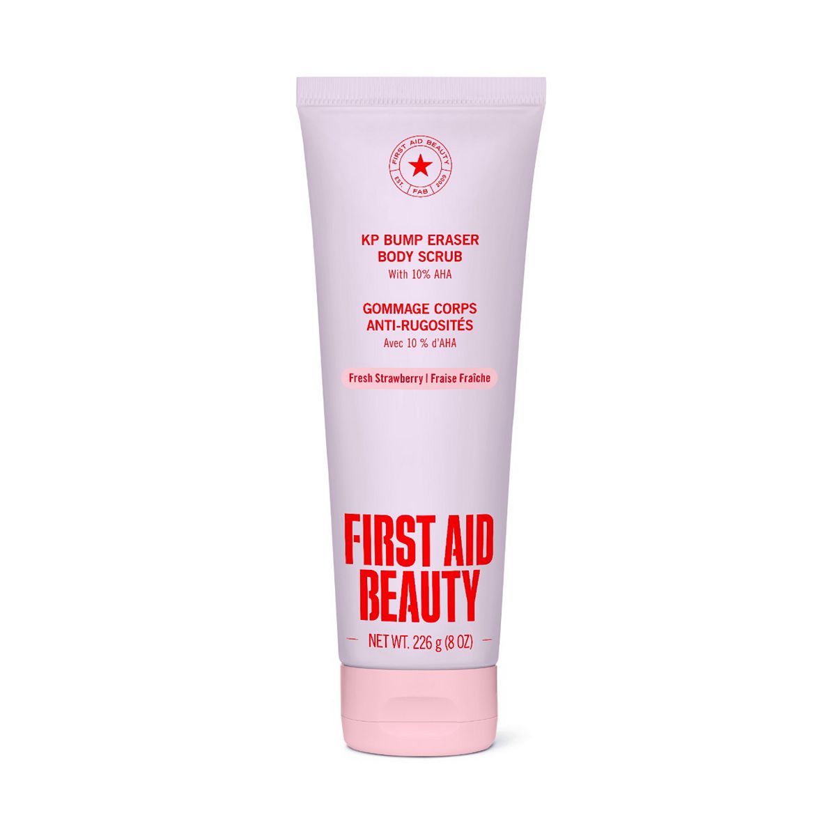 First Aid Beauty Kp Bump Eraser Body Scrub With 10% Aha Strawberry 226g