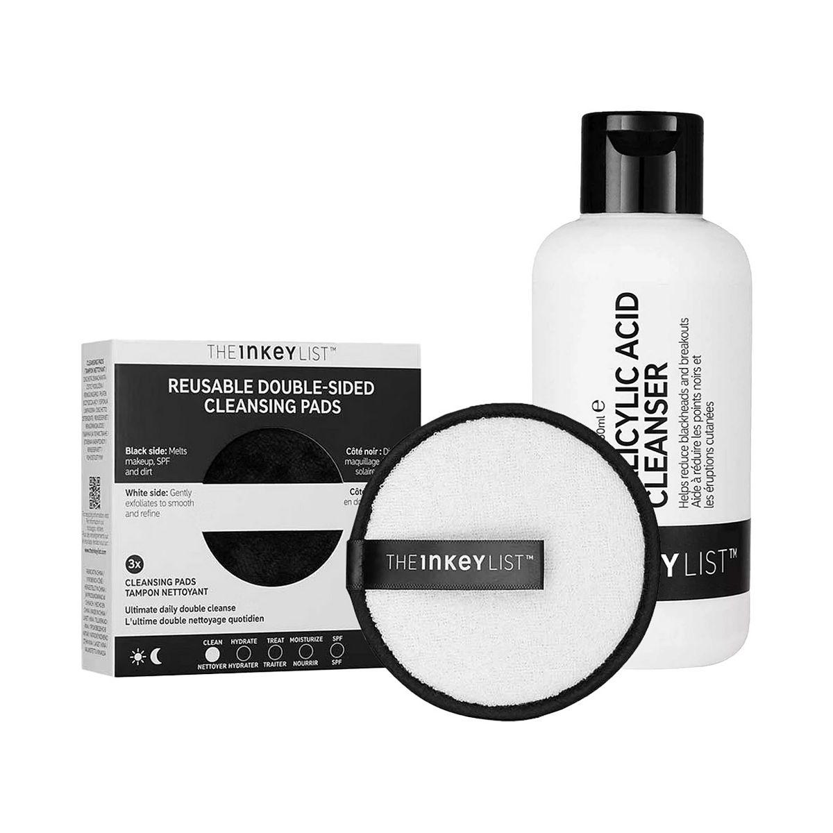The Inkey List Salicylic Acid Cleanser & Pads Bundle
