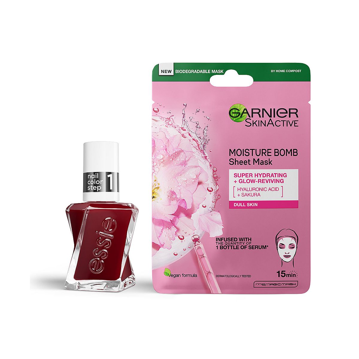 Essie Spiked With Style & Garnier Cherry Mask