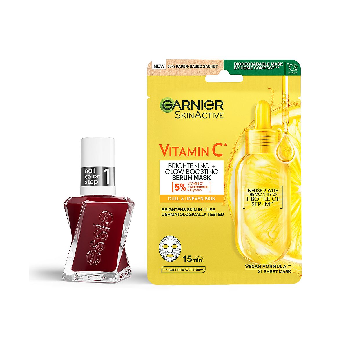 Essie Spiked With Style & Garnier Vitamin C