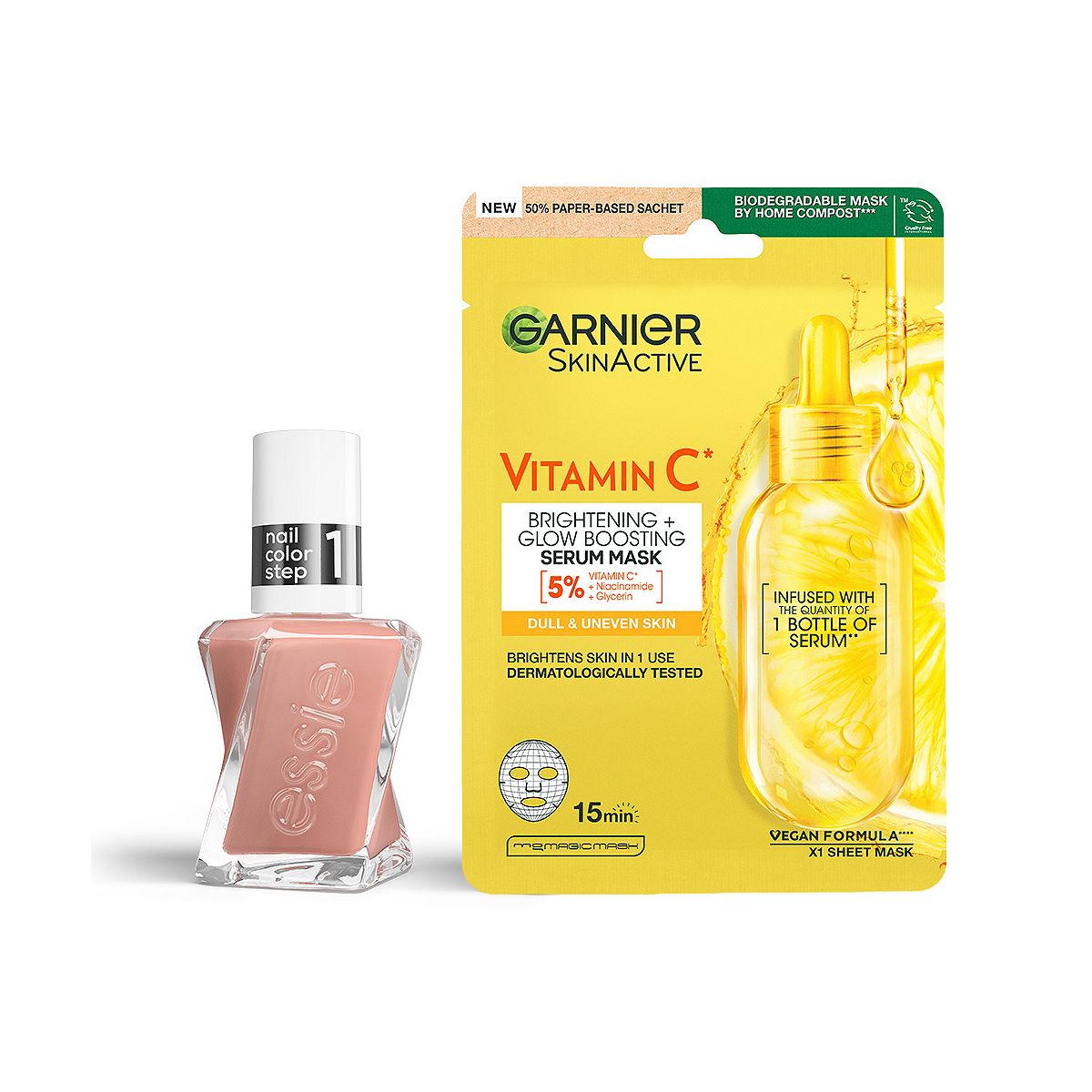 Essie Couture Of Course & Garnier Vitamin C