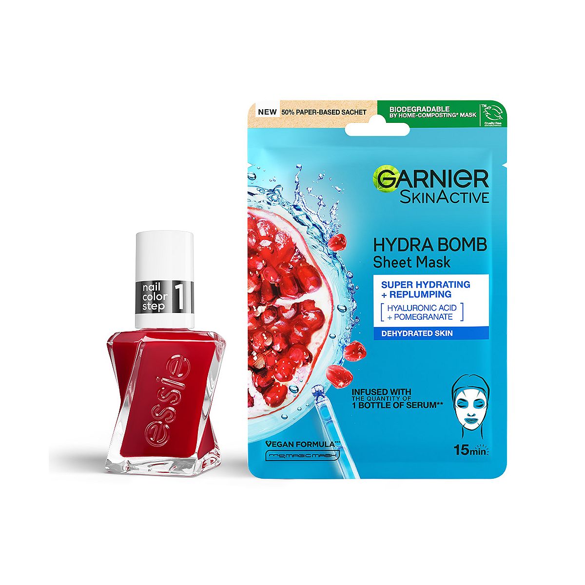 Essie Bubbles Only & Garnier Face Mask
