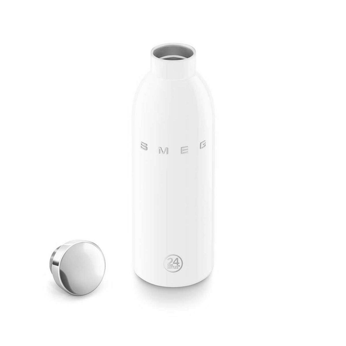 Smeg 24Bottles Stainless Steel Bottle 500Ml In White