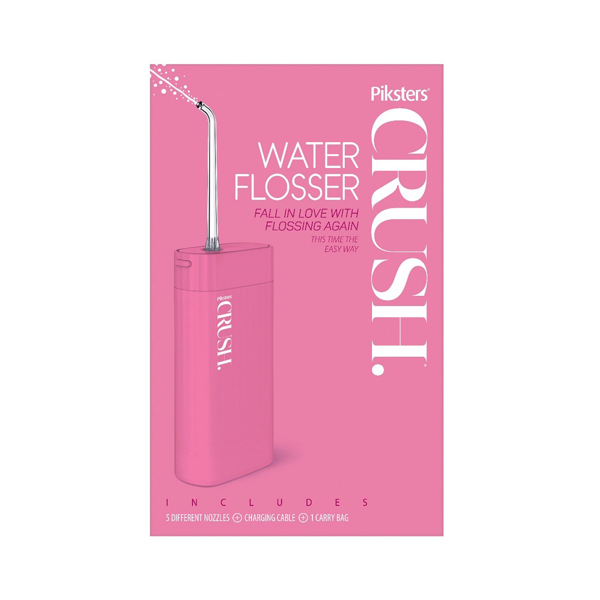 Crush Piksters Water Flosser Set Pink