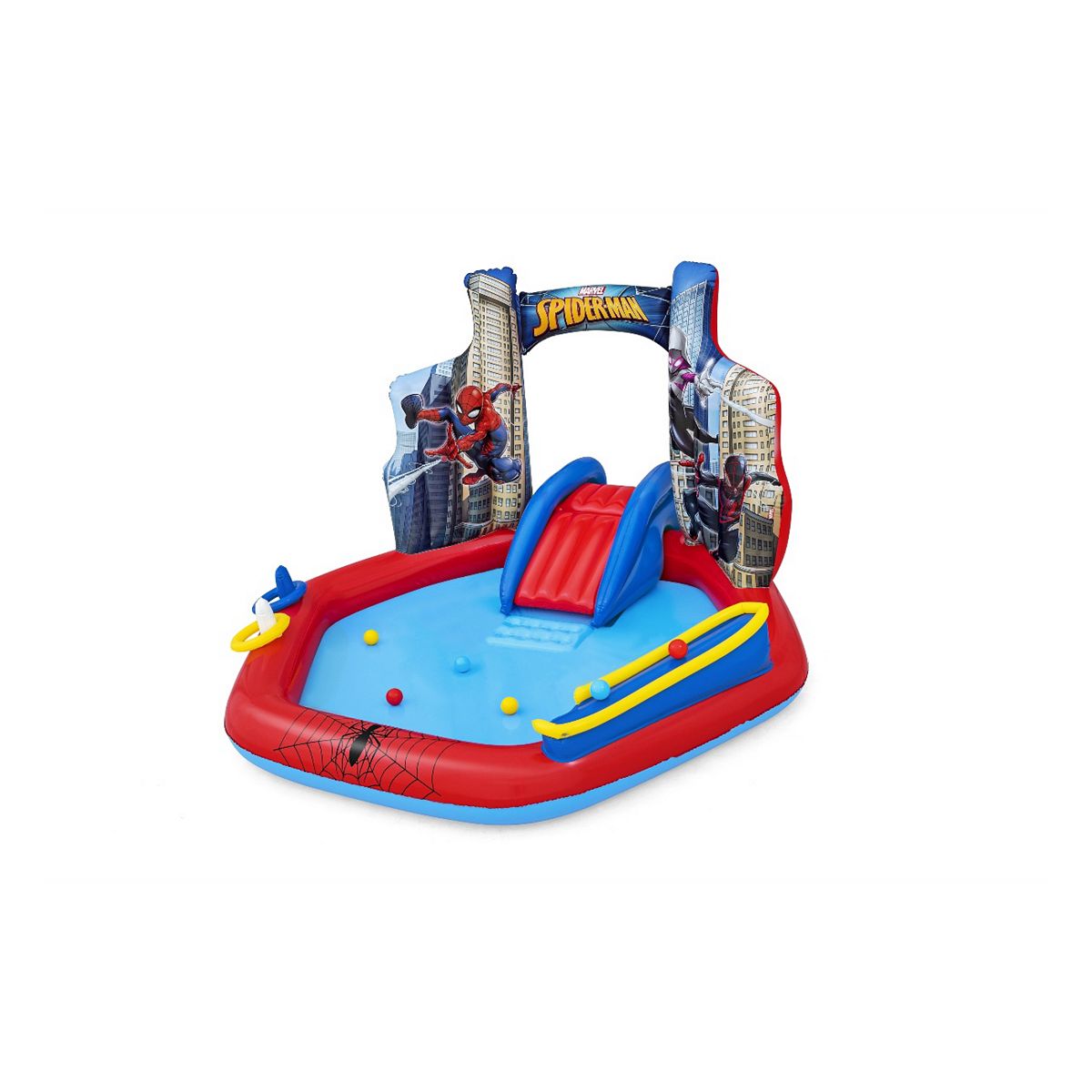 Bestway Marvel Spider-Man Inflatable Kids Water Play Centre 165L