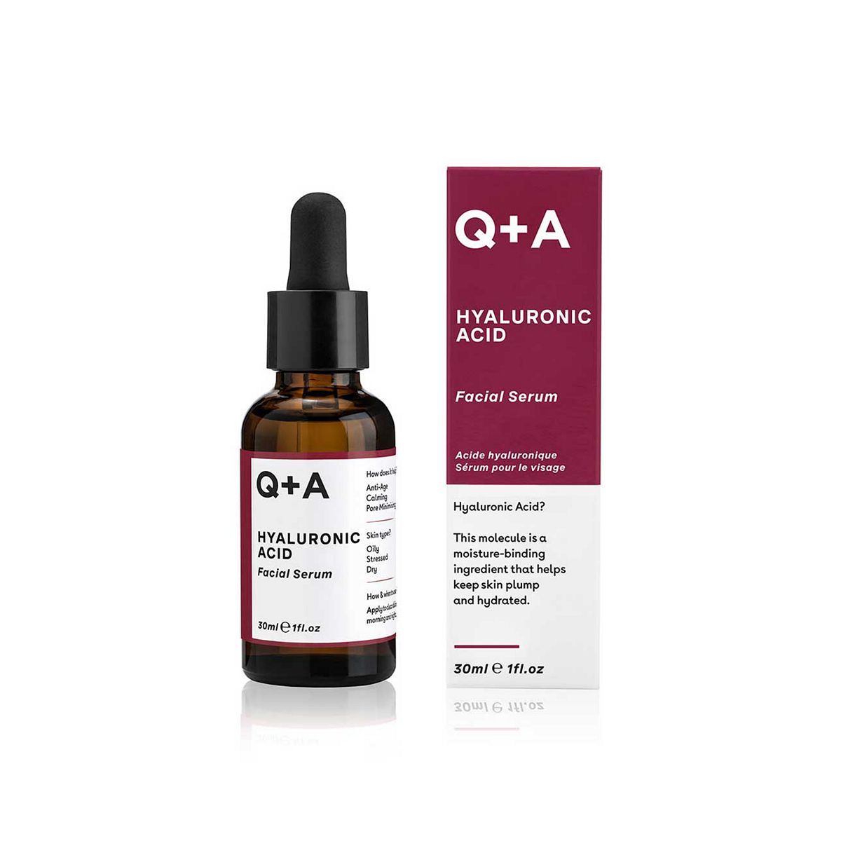 Q+A Hyaluronic Acid Facial Serum 30Ml