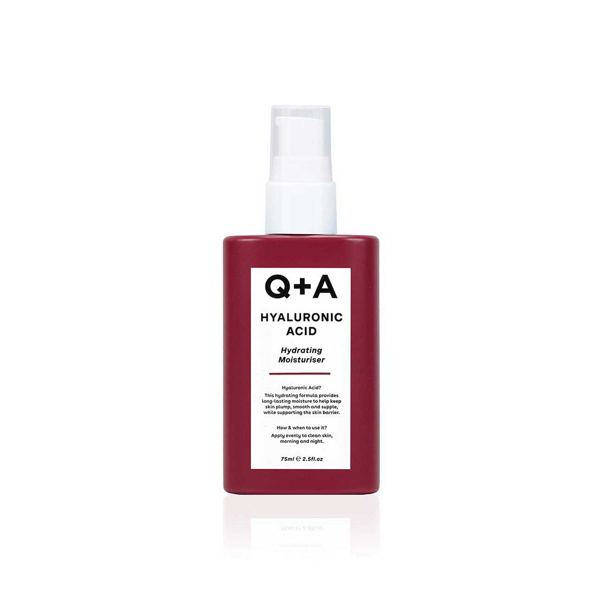 Q+A Hyaluronic Acid Hydrating Moisturiser 75Ml