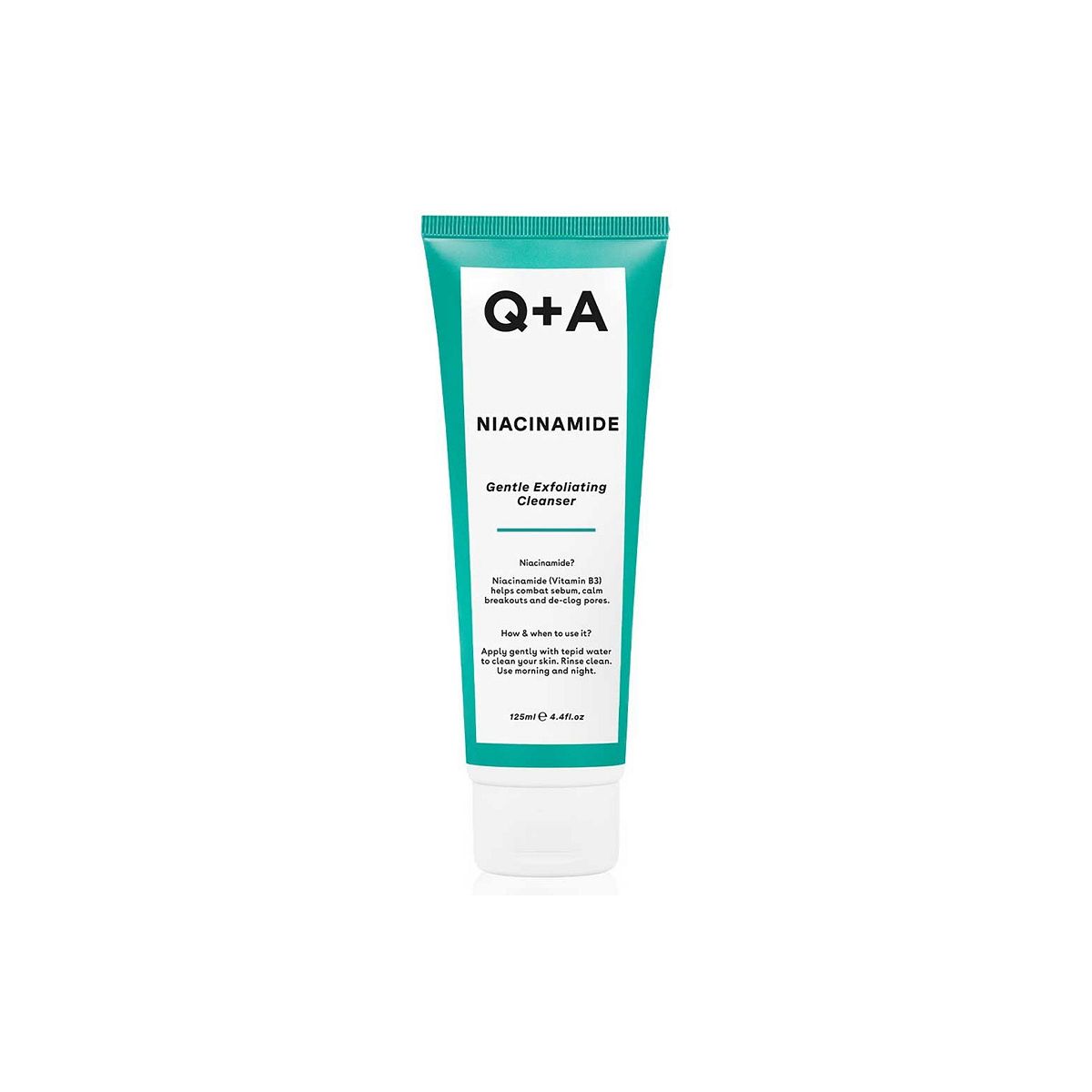 Q+A Niacinamide Gentle Exfoliating Cleanser 125Ml