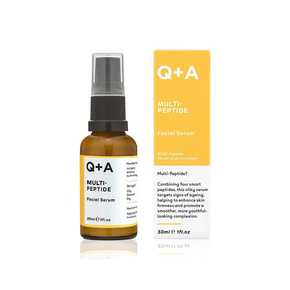 Q+A Multi-Peptide Facial Serum 30Ml