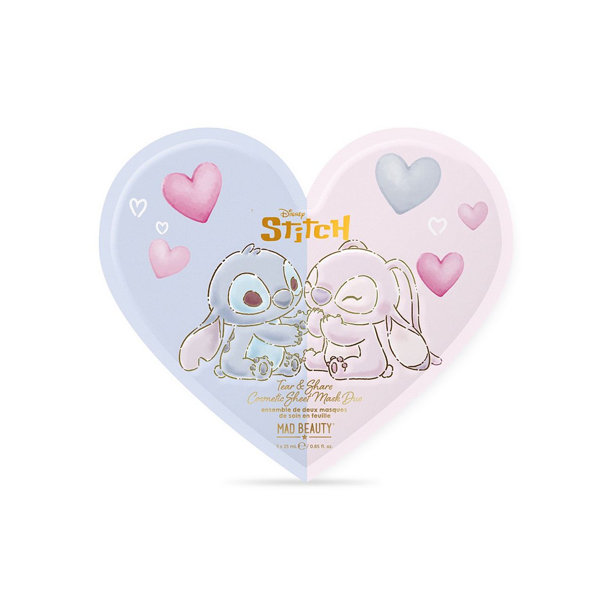 Mad Beauty Disney I Heart Stitch Sheet Mask Duo 2 X 25ml