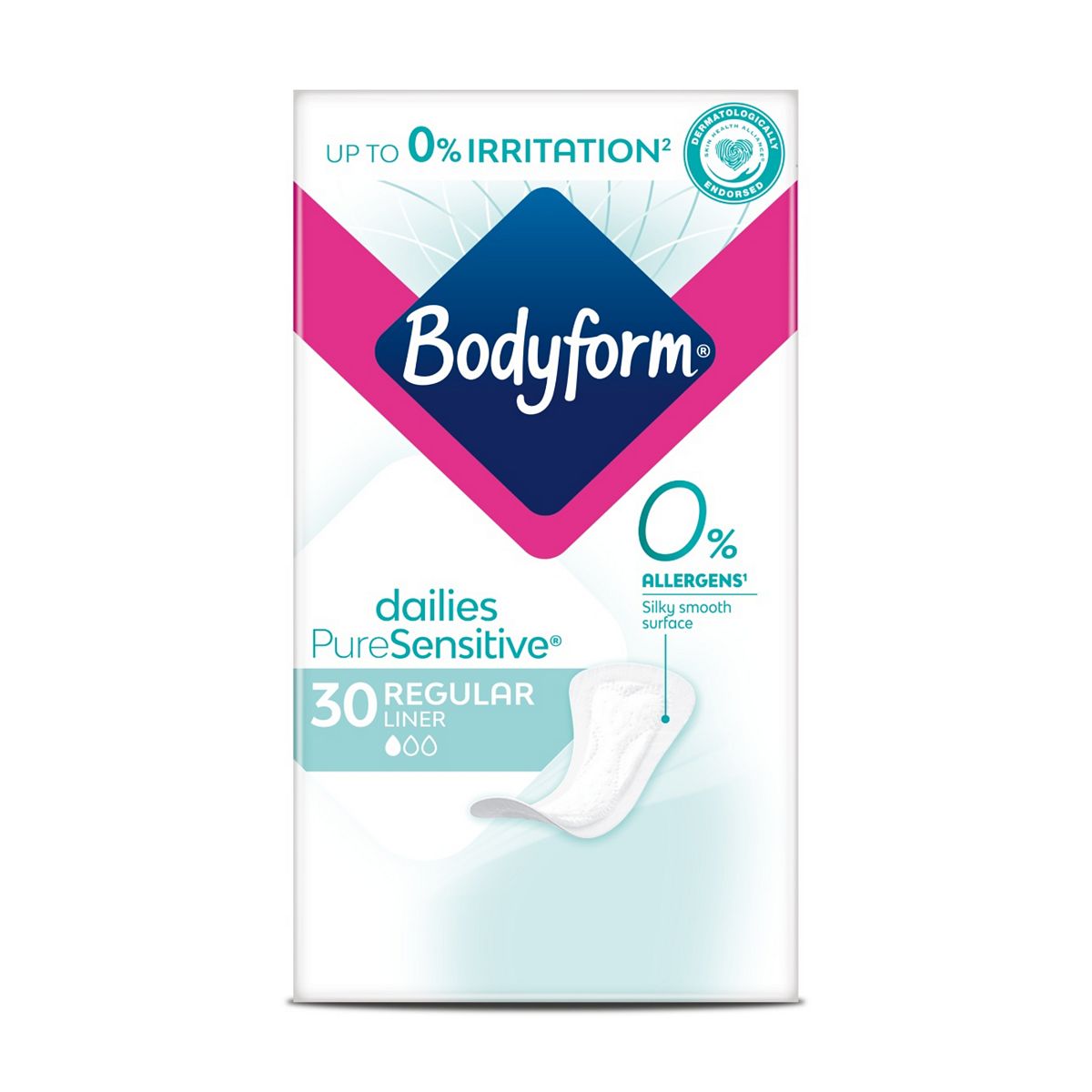 Bodyform Pure Sensitive Panty Liners 30 Pack