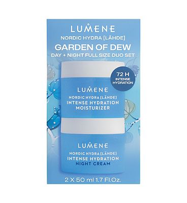 LUMENE NORDIC HYDRA DUO SET 50ml×2 Lumene Nordic Hydra Day And Night Full Size Duo Gift Set - Boots