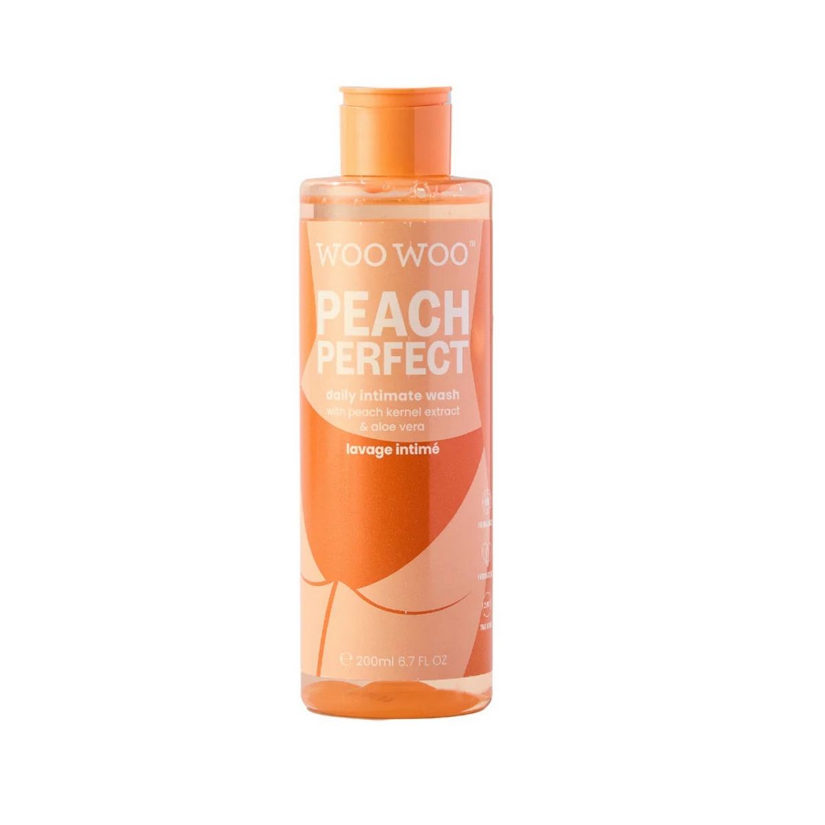 Woowoo Ph-Balanced Body Wash Peach Perfect With Kernal Extract & Aloe Vera200 Ml, 200Ml