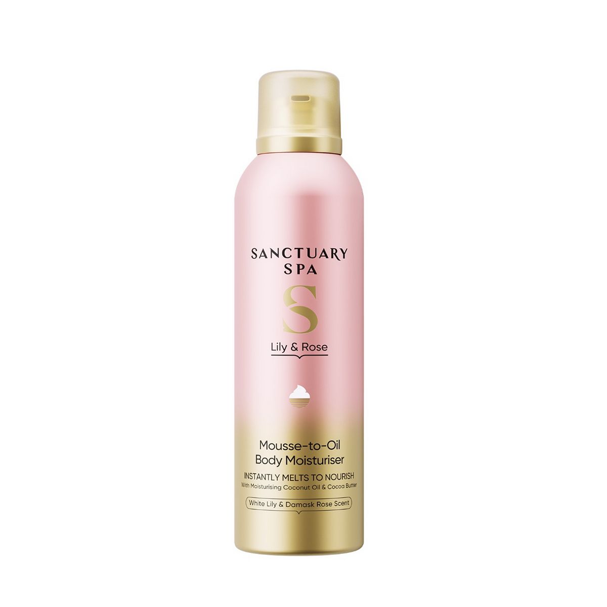 Sanctuary Spa Lily & Rose Mousse To Oil200 ml, 200ml