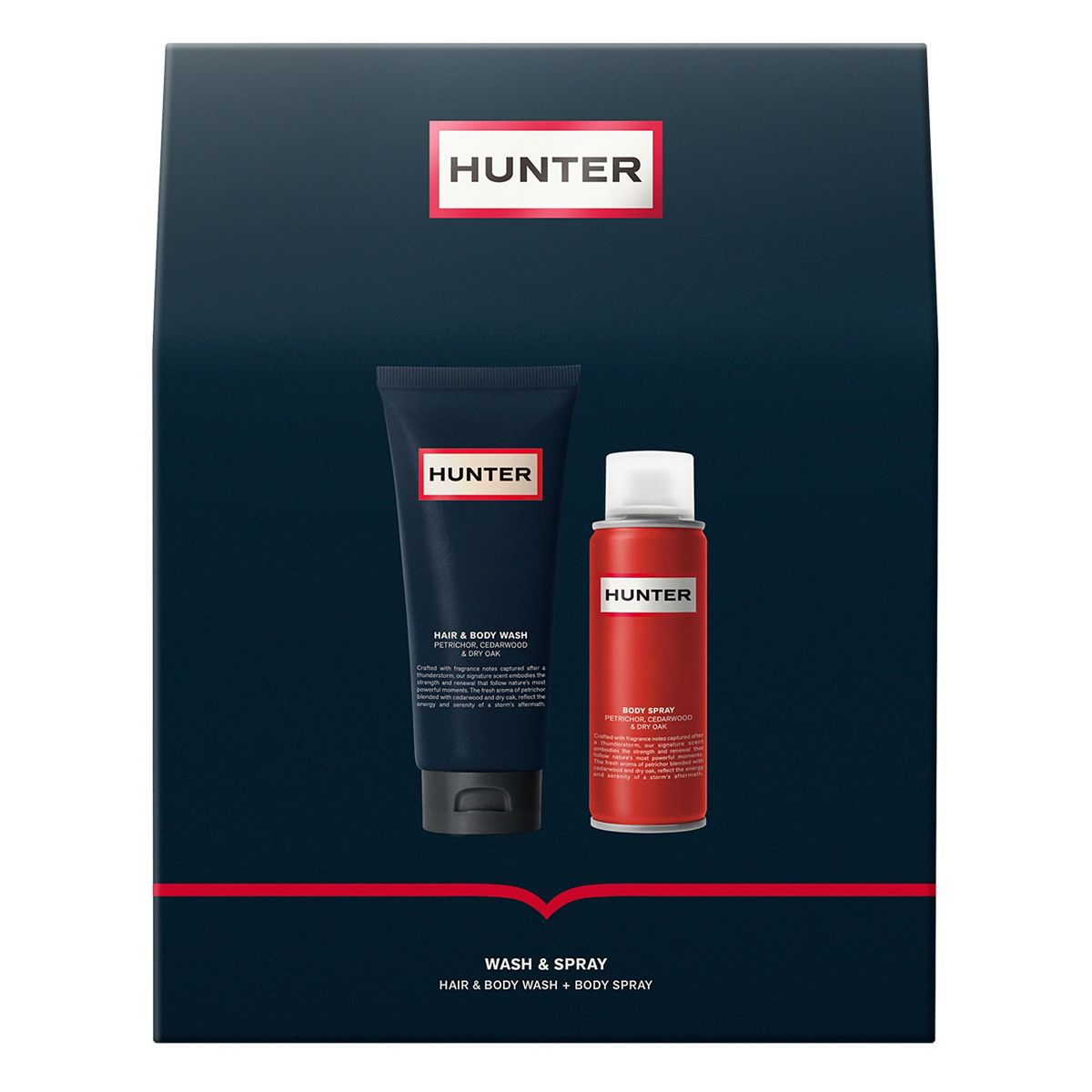 Hunter Hair & Body Wash And Spray Set