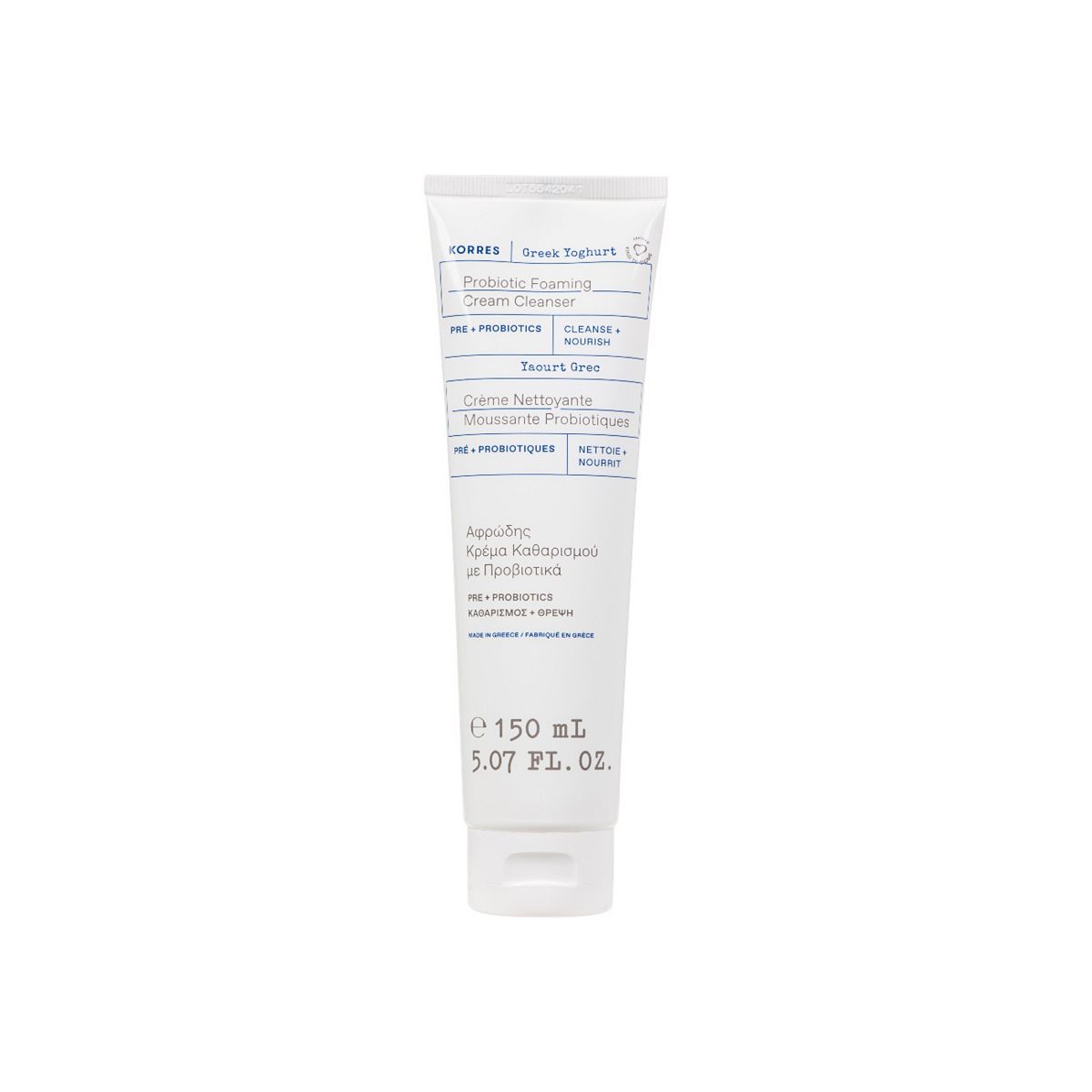 Korres Greek Yoghurt Probiotic Foaming Cream Cleanser 150ml