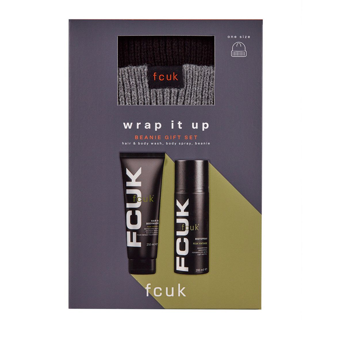 Fcuk Wrap It Up Beanie Gift Set