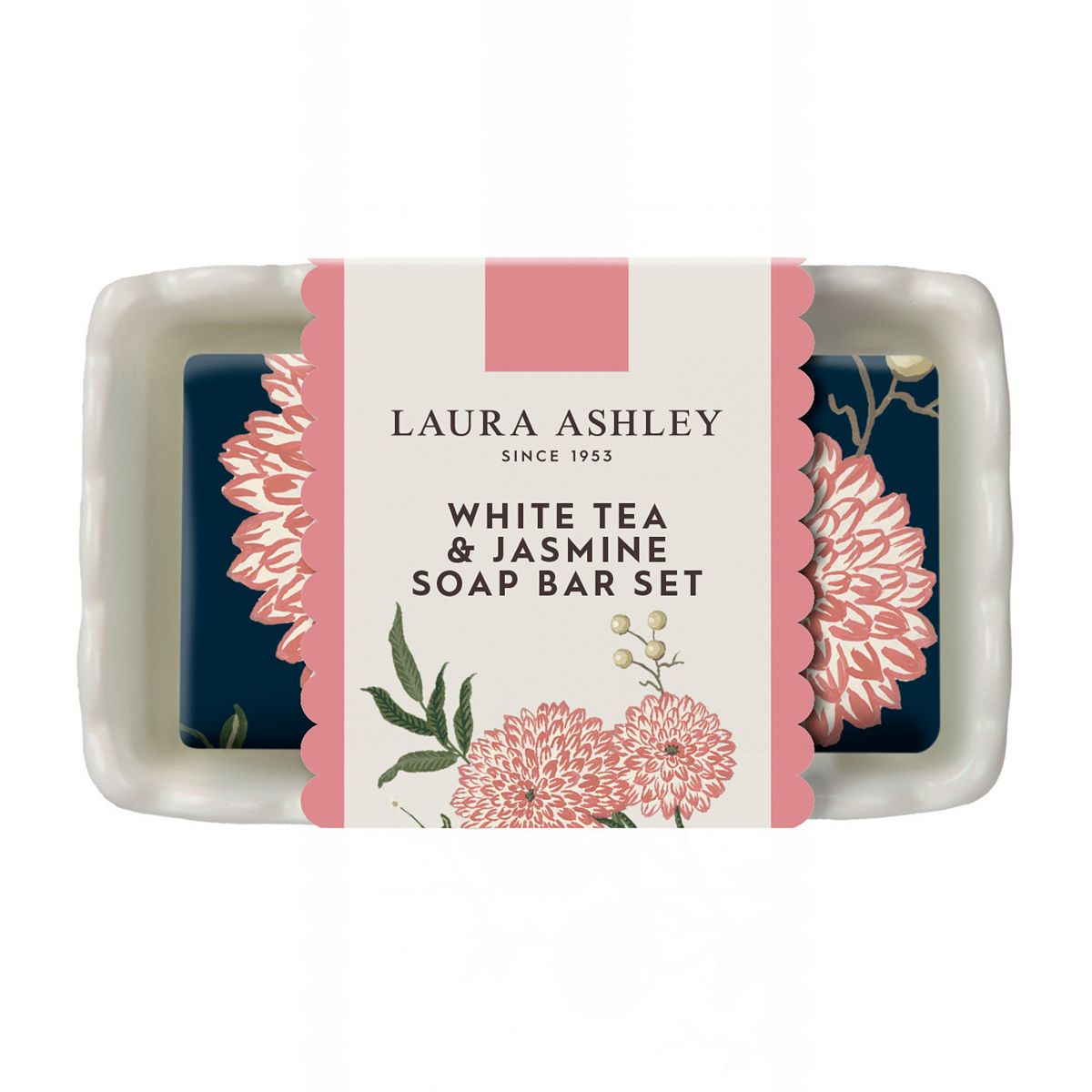 Laura Ashley White Tea & Jasmine Soap Bar Set