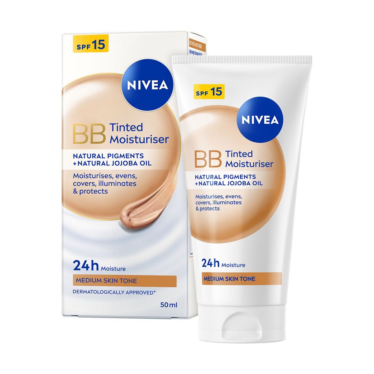Nivea Bb Tinted Face Moisturiser Medium 50Ml