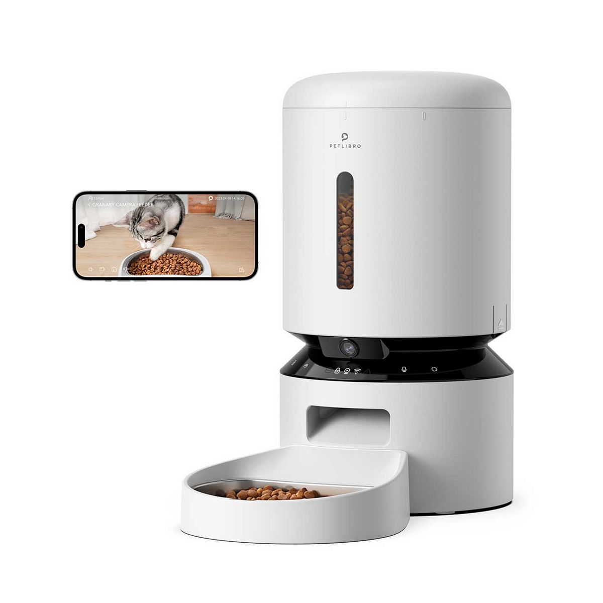 Petlibro Automatic Pet Feeder Granary Camera White