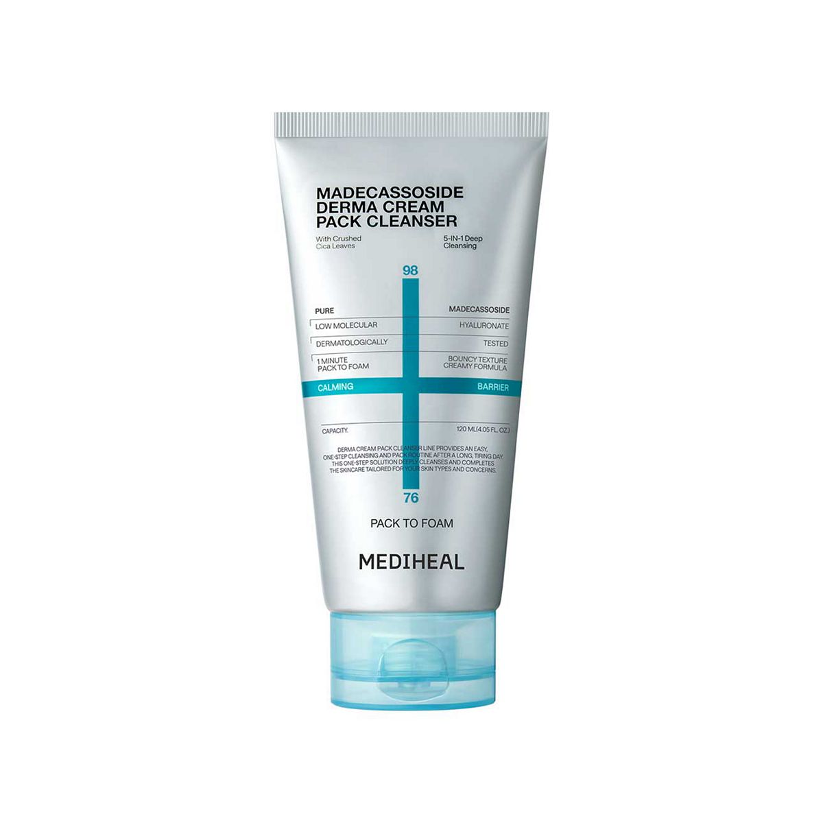 Mediheal Derma Cream Pack Cleanser Madecassoside 120Ml