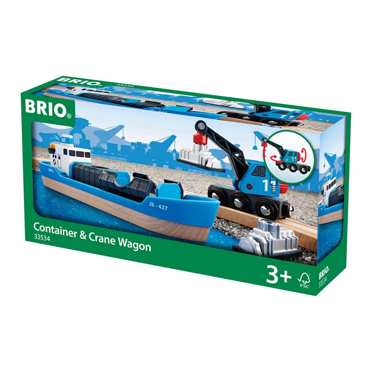 Brio Freight Ship And Crane