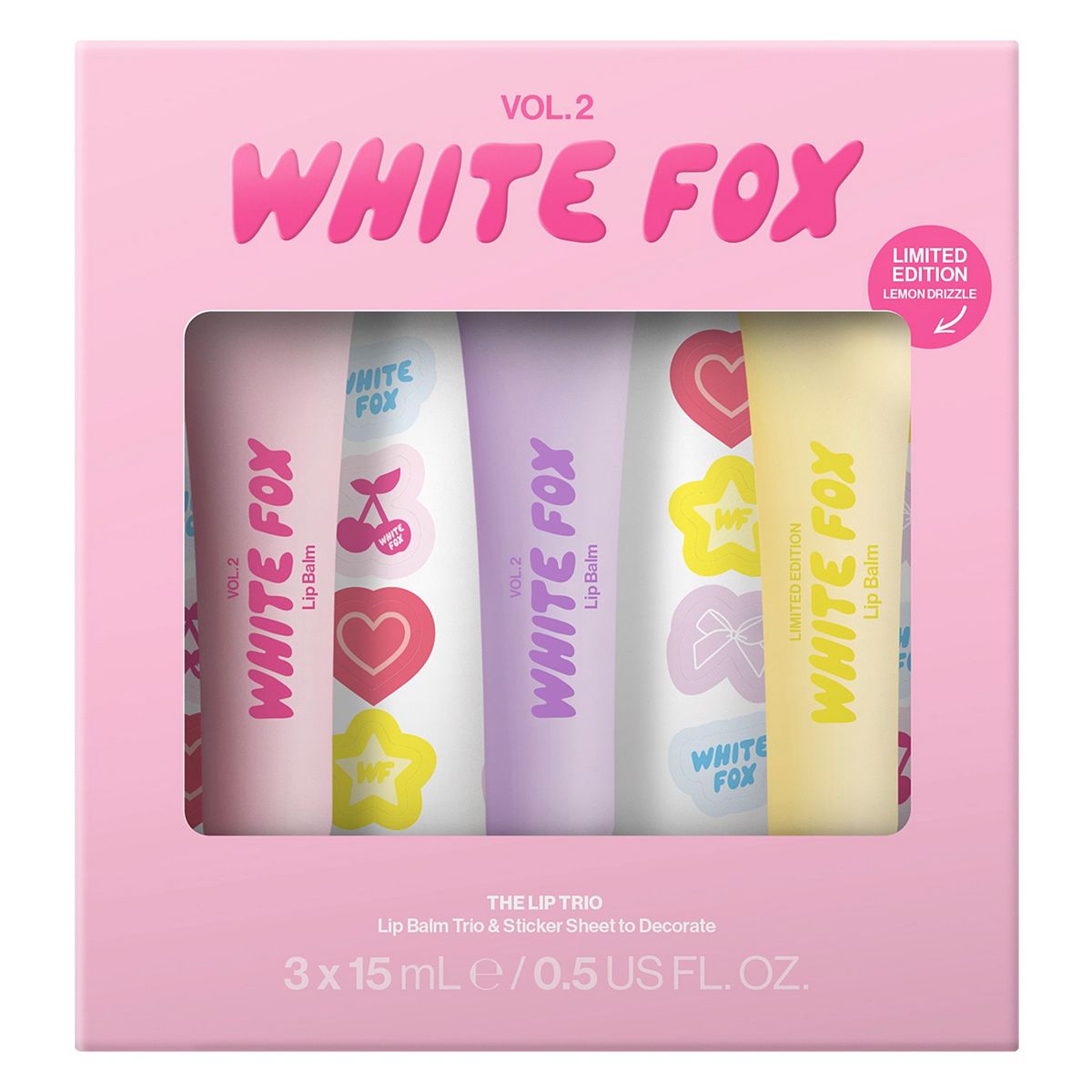WHITE FOX Perfect Pout Lip Balm Trio