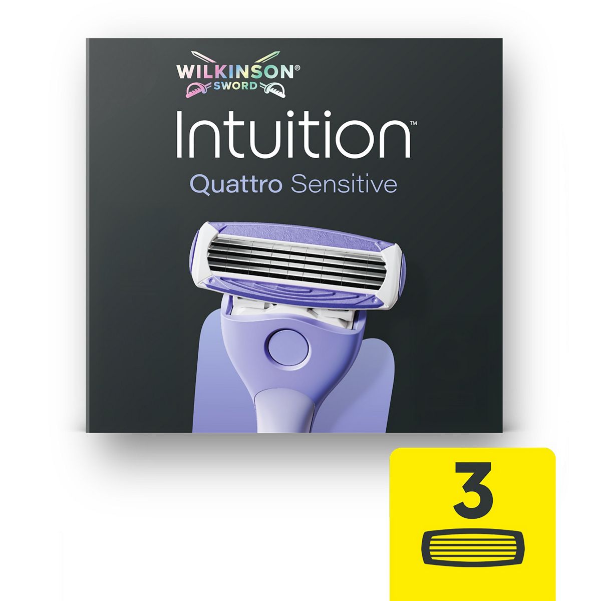 Wilkinson Sword Intuition Quattro Sensitive 3 Women's Razor Blade Refills