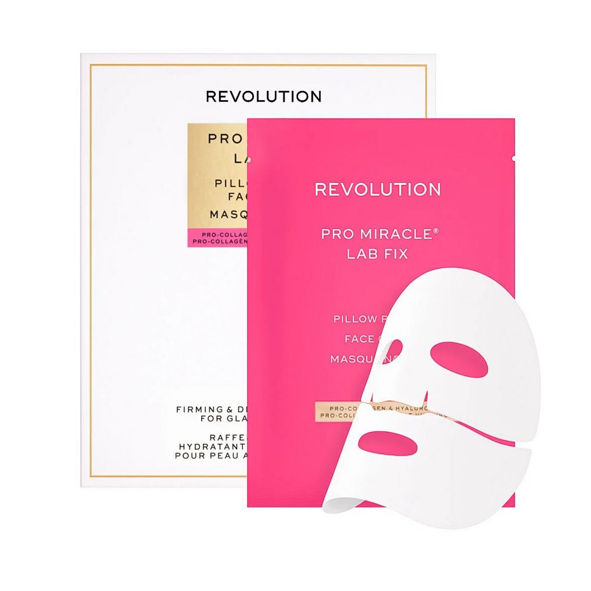Revolution Pro Miracle Lab Fix Pro-Collagen Pillow Plump Face Masks 2S 25G
