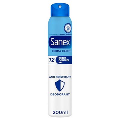 Sanex Derma Care+ Extra Control 72h Antiperspirant Spray Deodorant 200ml 