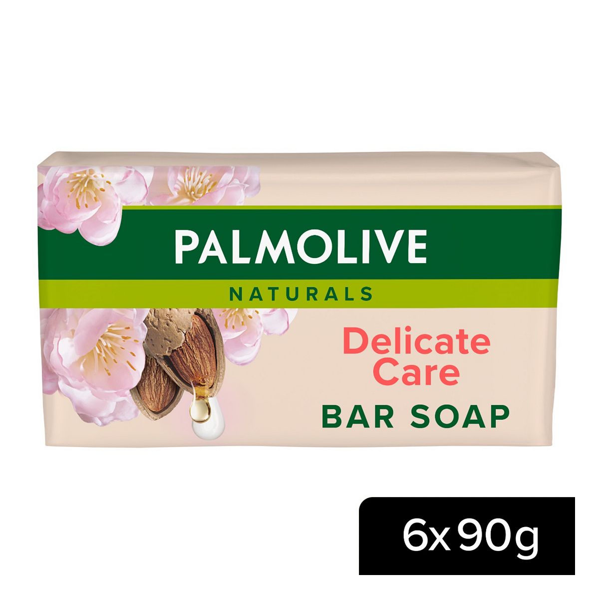 Palmolive Naturals Delicate Care Almond Milk Soap Bar 6 X 90G