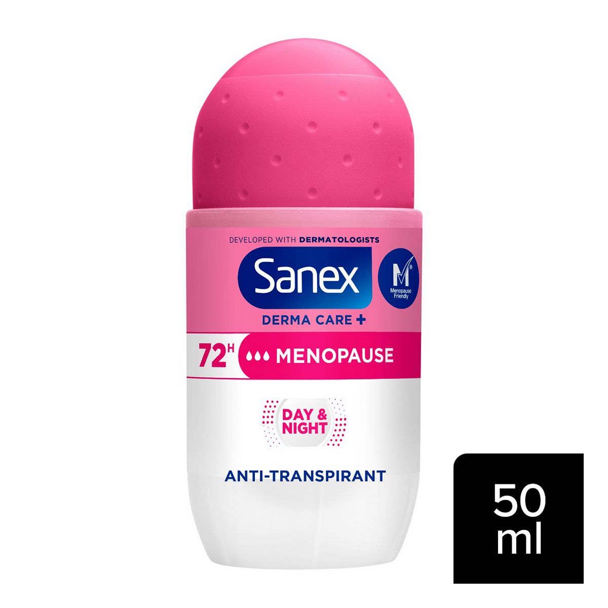 Sanex Derma Care+ Menopause 72H Antiperspirant Roll-On Deodorant 50ml