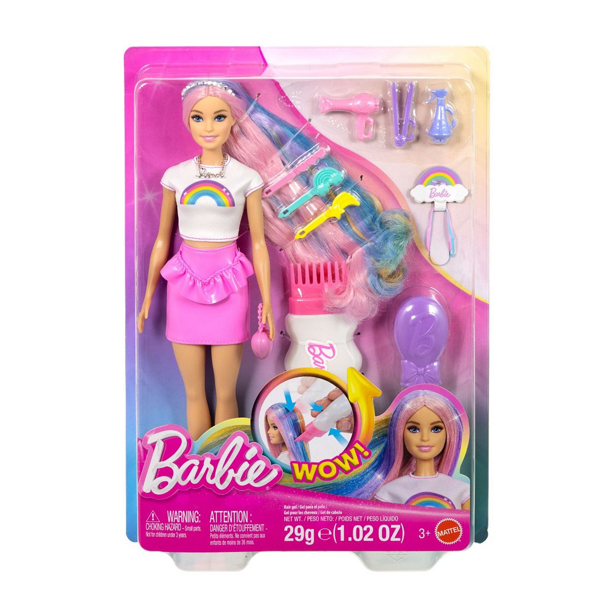 Mattel Barbie Style Rainbow Hair Doll