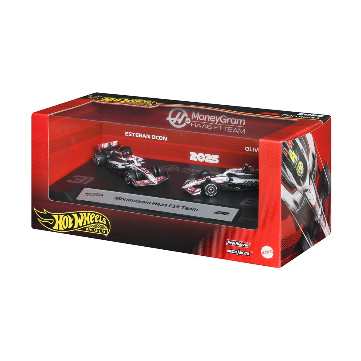 Mattel Hot Wheels Premium Formula 1 Haas 2 Pack