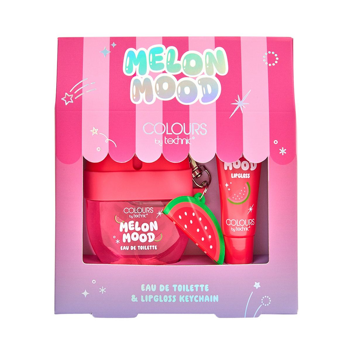 Colours By Technic Melon Mood Fragrance And Lipgloss Set