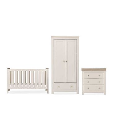Cuddleco Luna 3 Piece Nursery Furniture Set Cashmere & Ash