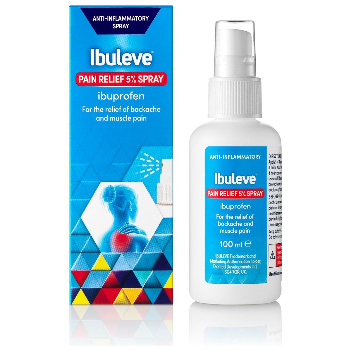 Ibuleve Pain Relief 5% Spray 100Ml