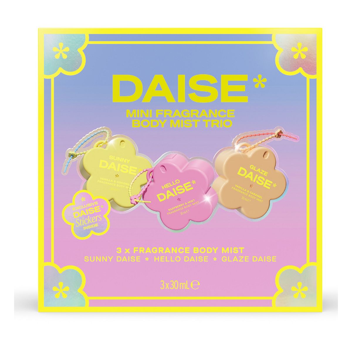 Daise Beauty Daise Mini Fragrance Body Mist Trio