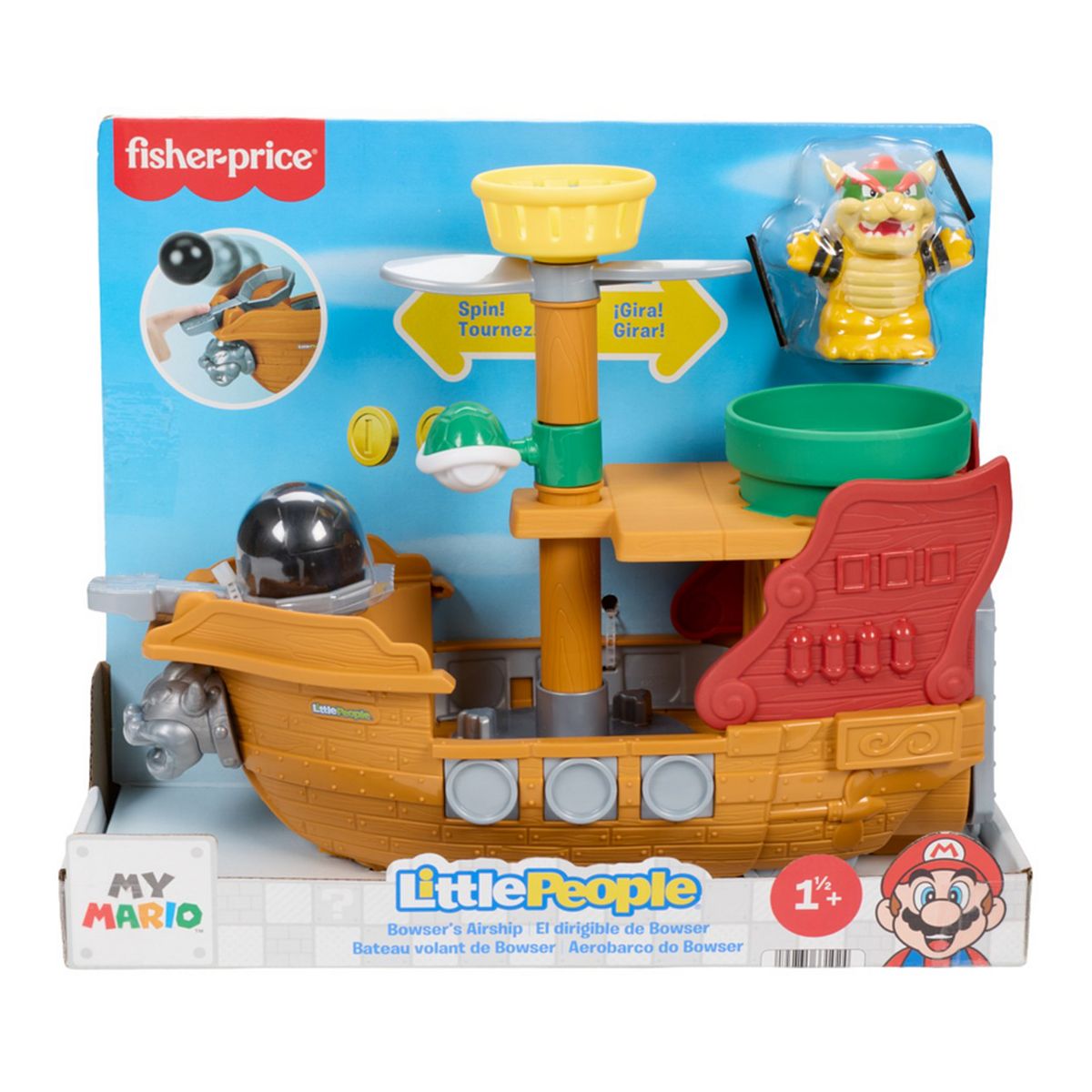 Mattel Little People Super Mario Bowser's Airship