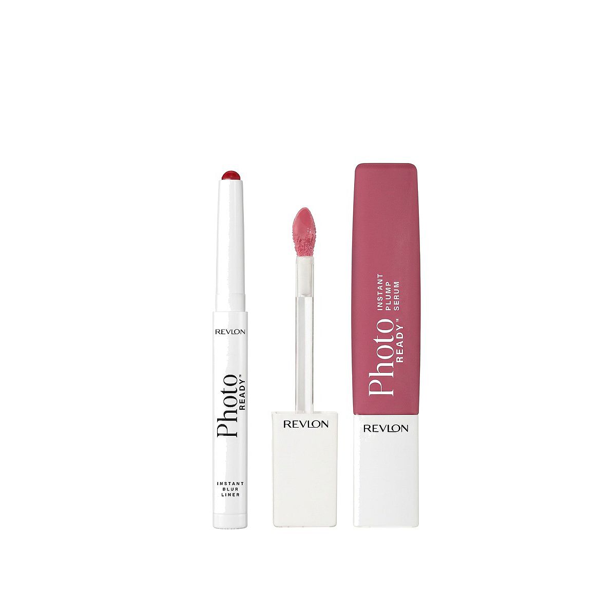 Revlon Blur Lip Liner & Plump Serum Gloss Mauve Pink