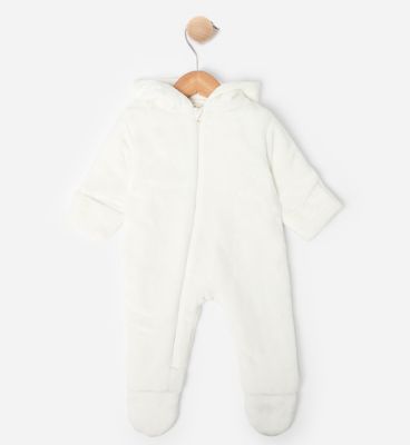 Maybe Baby Cream Fleece Pramsuit - Boots